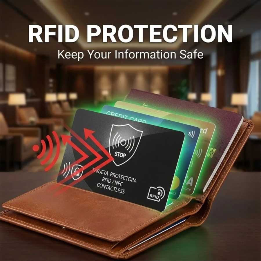 Фотография №1 товара 5/1 шт. RFID-блокирующая карта, защита от кражи данных NFC для