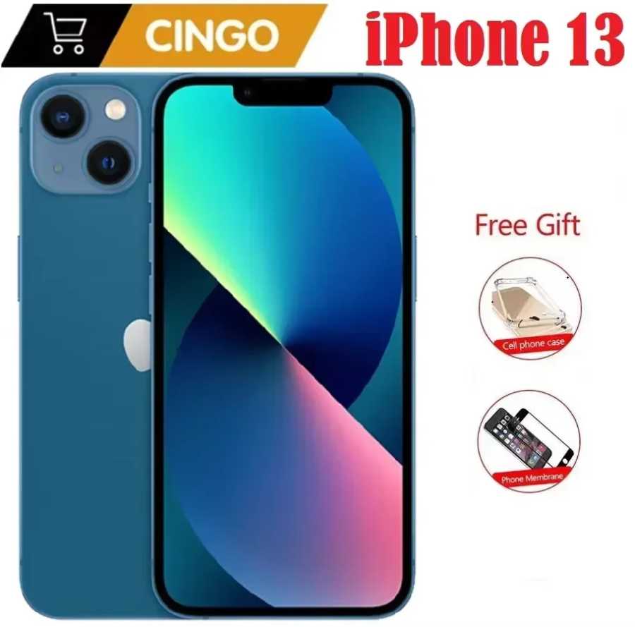 iPhone 13 128 ГБ/256 ГБ ПЗУ разблокированный чип A15 IOS 5G смартфон Face ID 6,1 "OLED-экран оригинальный мобильный телефон iphone 13 Б/У и восстановленные телефоны