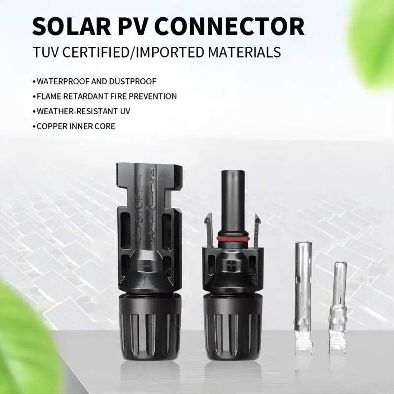 Фотография №2 товара Соединитель для солнечных панелей CE IP67 1000В 30А 5/4/6мм&sup2;, медные