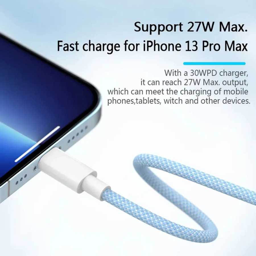 Фотография №1 товара Кабель PD 20 Вт USB C для iPhone 14 13