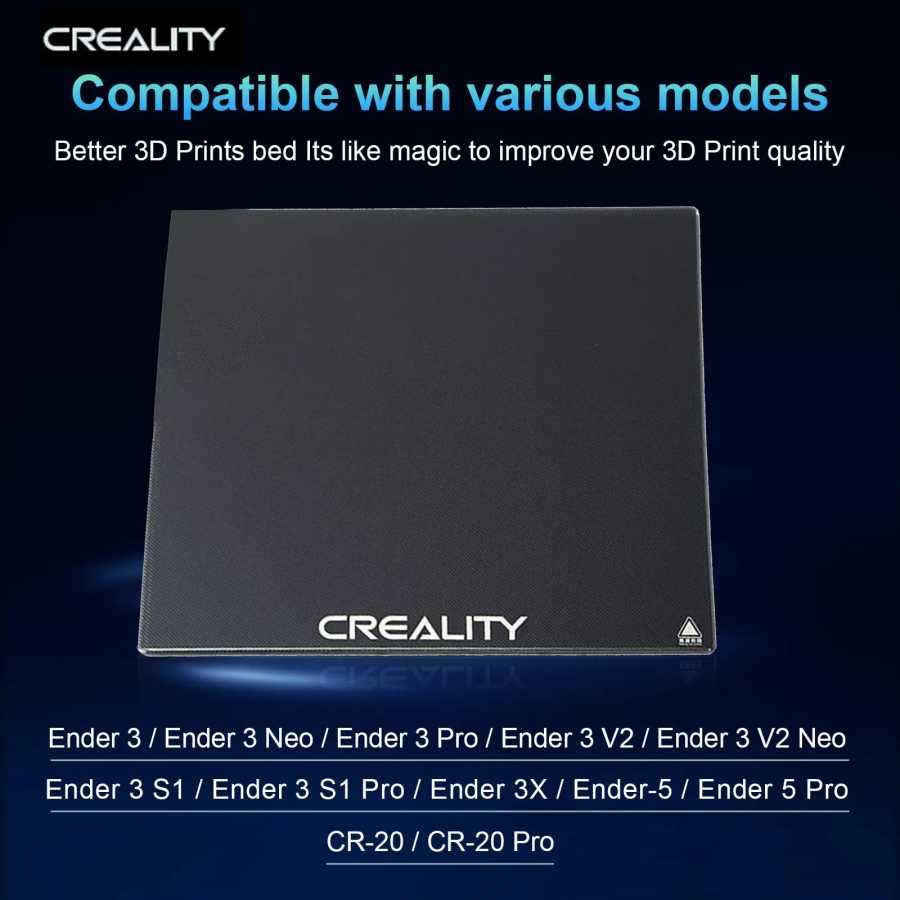 Фотография №5 товара Стеклянная кровать Creality Ender 3, обновленная поверхность из закаленного стекла