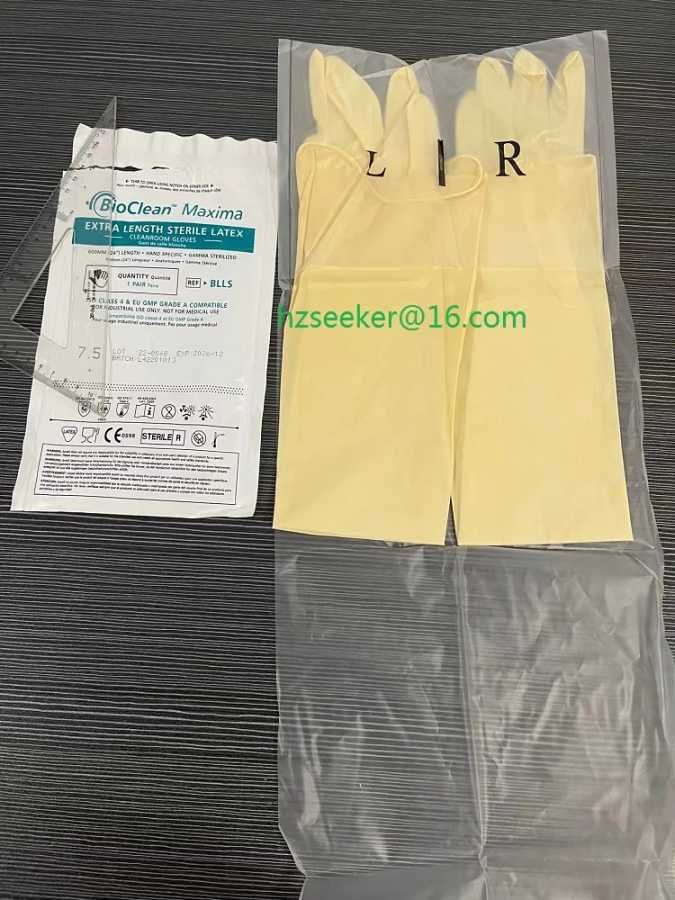 Фотография №4 товара Ansell BioClean Maxima BLLS (10 пар) Одноразовые латексные перчатки для