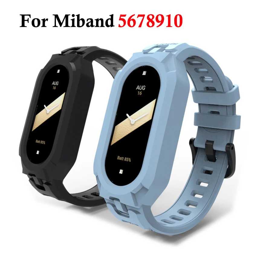 Силиконовый ремешок для Xiaomi Mi Band 5 6 7 9 8 10, спортивный резиновый браслет NFC Pulseira Correas для Xiaomi Smart Band 10 9 8 7 6 Умная электроника