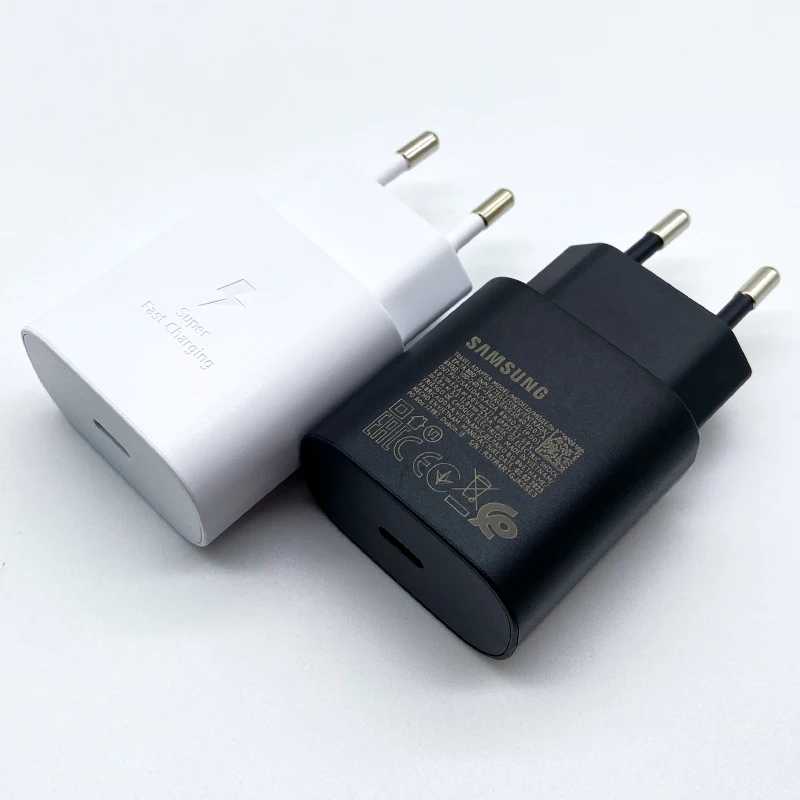 Фотография №1 товара Супербыстрое зарядное устройство Samsung 25 Вт Usb Type C Cargador