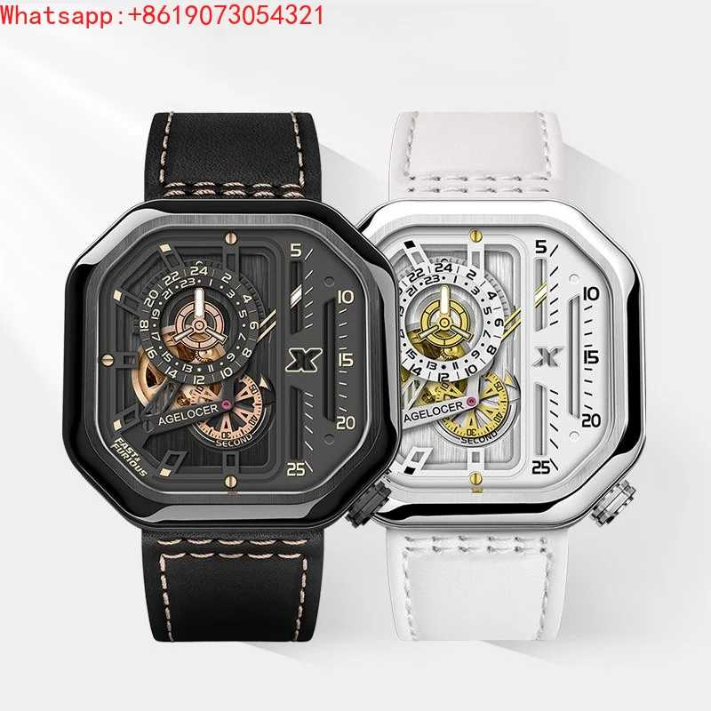 Мужские механические часы AGELOCER Racing от Great Qin Empire, парные часы, женские часы Часы по индивидуальному заказу
