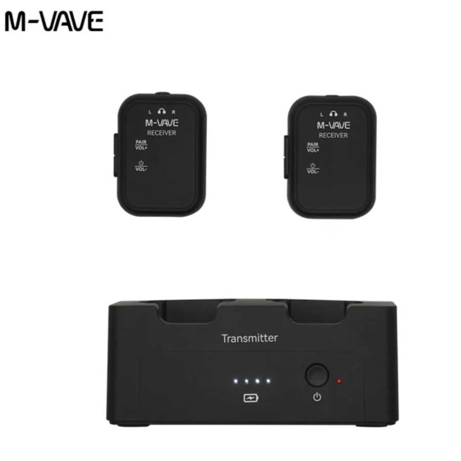 M-VAVE WP-12 2,4G беспроводные наушники монитор аудиосистема передача стерео моно рекордер перезаряжаемый передатчик приемник Музыкальные инструменты