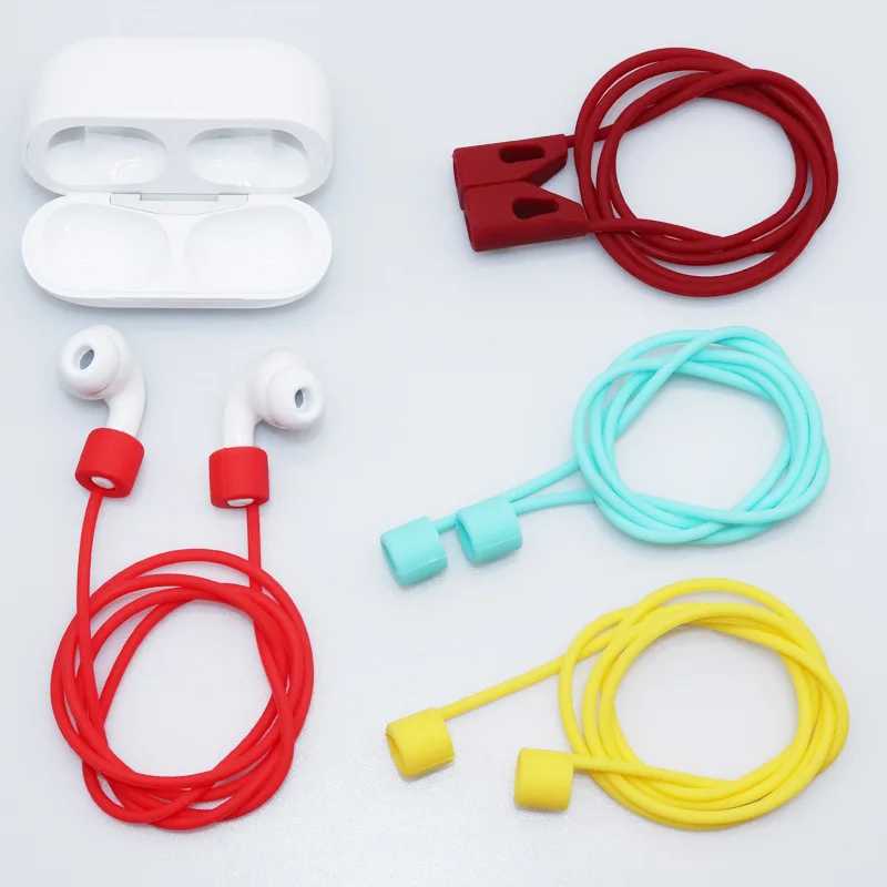 Мягкие силиконовые наушники с защитой от потери веревки для Apple AirPods для Galaxy Buds 3, беспроводные наушники Bluetooth, ремешок для наушников Портативное аудио и видео