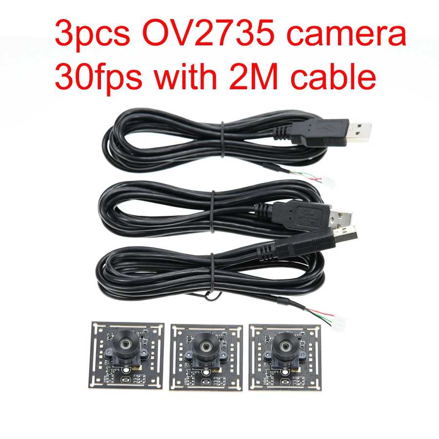 Фотография №3 товара Модуль USB-камеры GXIVISION OV9732 30FPS с кабелем 2 м, углом