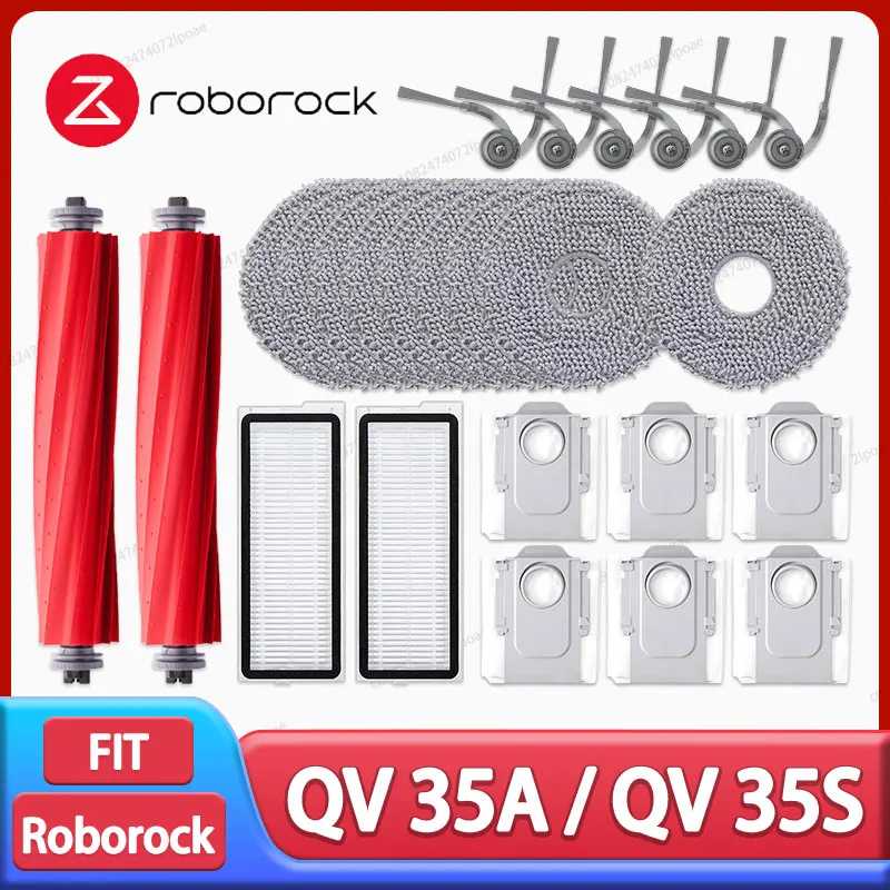 Roborock QV 35A / QV 35S Робот-пылесос Аксессуары Основная боковая щетка Швабра Ткань Hepa Фильтр Мешок для пыли Запасные части Запчасти для бытовой техники