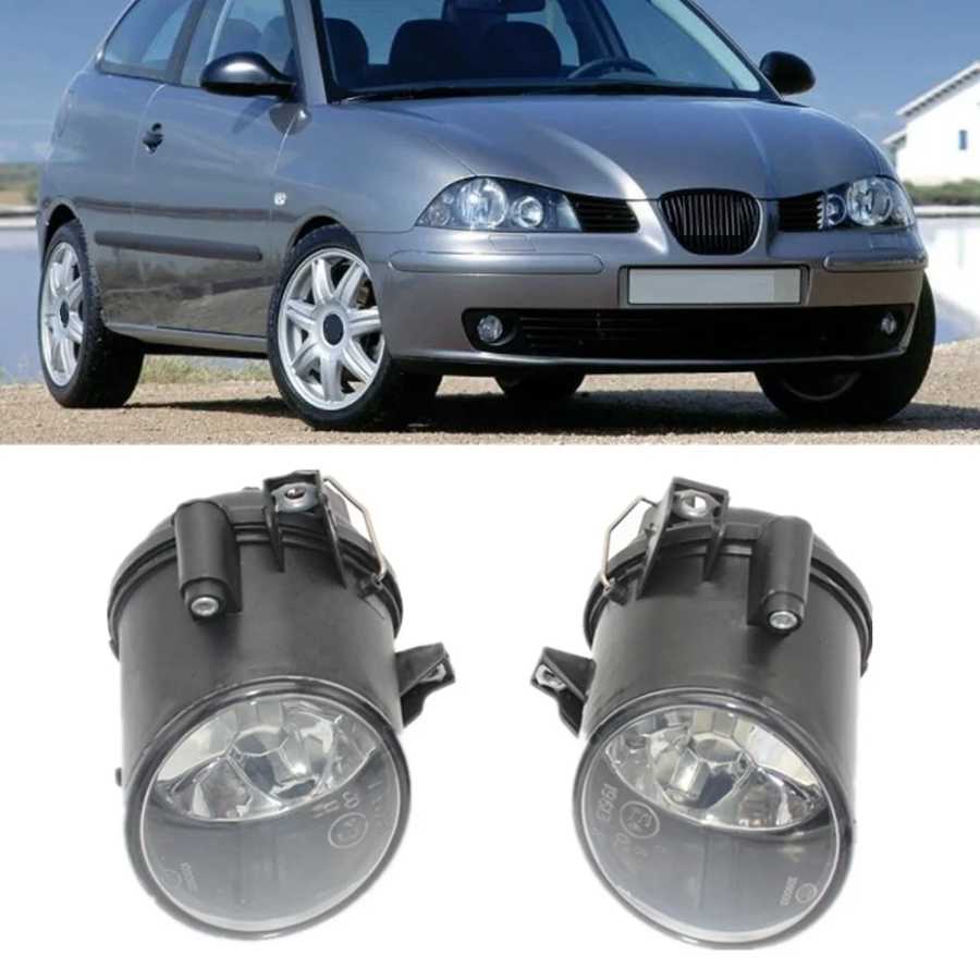 Автомобильный фонарь для Seat Ibiza 2006 2007 2008 2009, передний бампер, противотуманная фара, противотуманная фара без лампочек Автомобильные фары