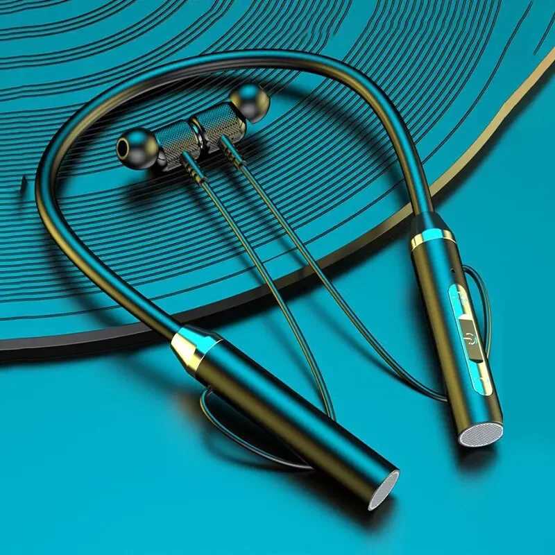 Беспроводные наушники Fone Bluetooth 5,0, наушники с шейным ремешком, силиконовые Hi-Fi стерео спортивная гарнитура, водонепроницаемые магнитные наушники с лямкой на шее Портативное аудио и видео