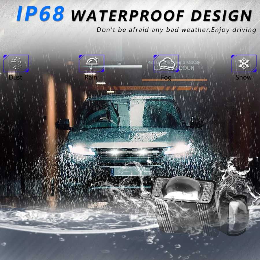 Фотография №5 товара Светодиодный прожектор для решетки автомобиля, проектор, DRL 120 Вт, 12000