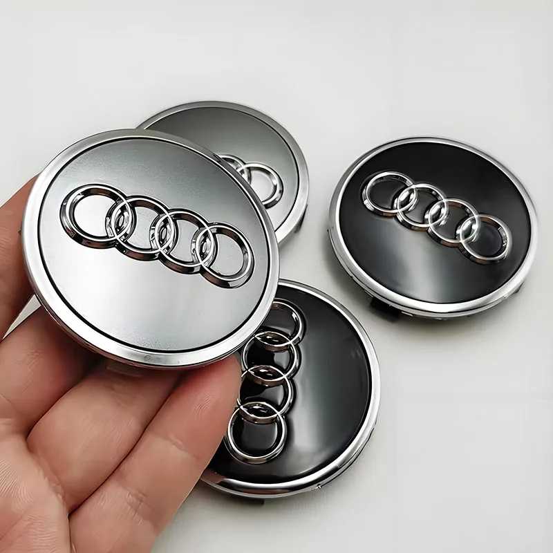 Комплект из 4 шт. для Audi A3, A4, A5, A6, A7, A8, S4, S6, A1, A2, Q5: Сменные центральные колпачки ступиц колес (60 мм, 61 мм, 68 мм, 69 мм) с эмблемой Быстроизнашиваемых деталей