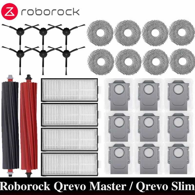Roborock Qrevo Master / Qrevo Slim Робот-пылесос Аксессуар для пылесоса Основная боковая щетка Hepa-фильтр Швабра Мешок для пыли Запасная часть Запчасти для бытовой техники