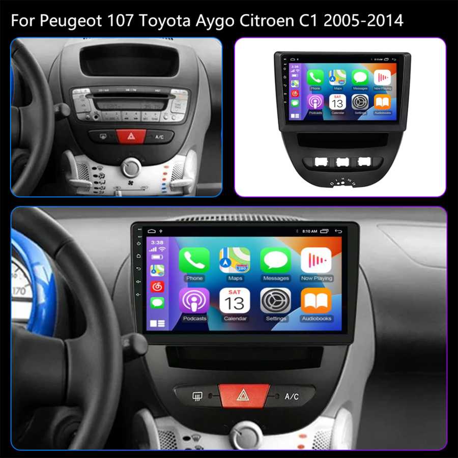 Фотография №1 товара Для Peugeot 107 для Toyota Aygo Citroen C1 2005-2014 Android