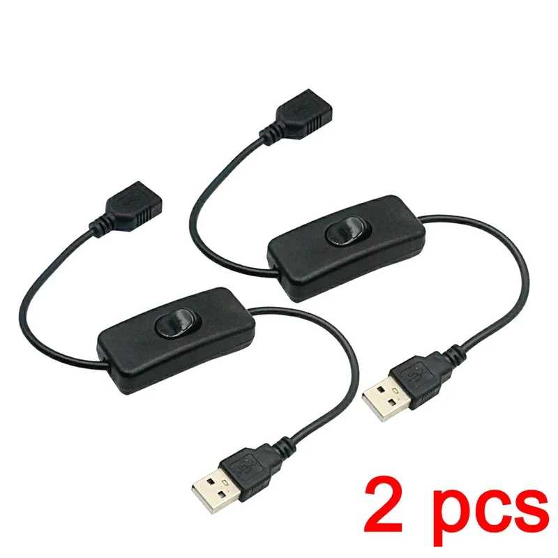 1/2 шт. USB-кабель с переключателем включения/выключения удлинительный кабель тумблер для USB-лампы вентилятор линия питания прочный адаптер USB светодиодная гарнитура Доступ к автоматизации здания