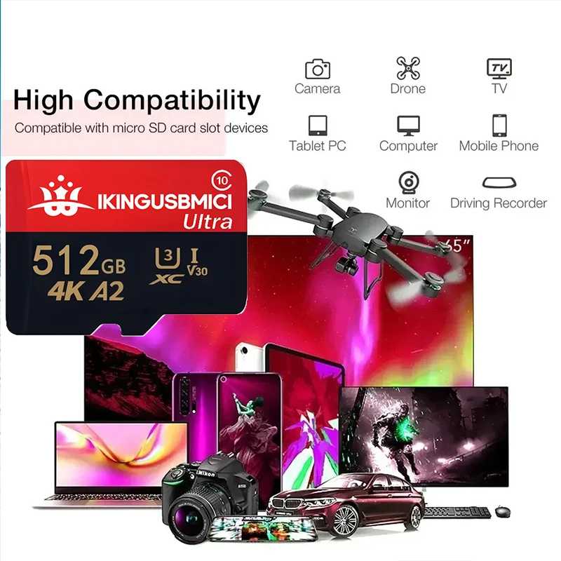 Фотография №2 товара Карта памяти Micro SD Class 10, высокоскоростная, 32 ГБ, 4K