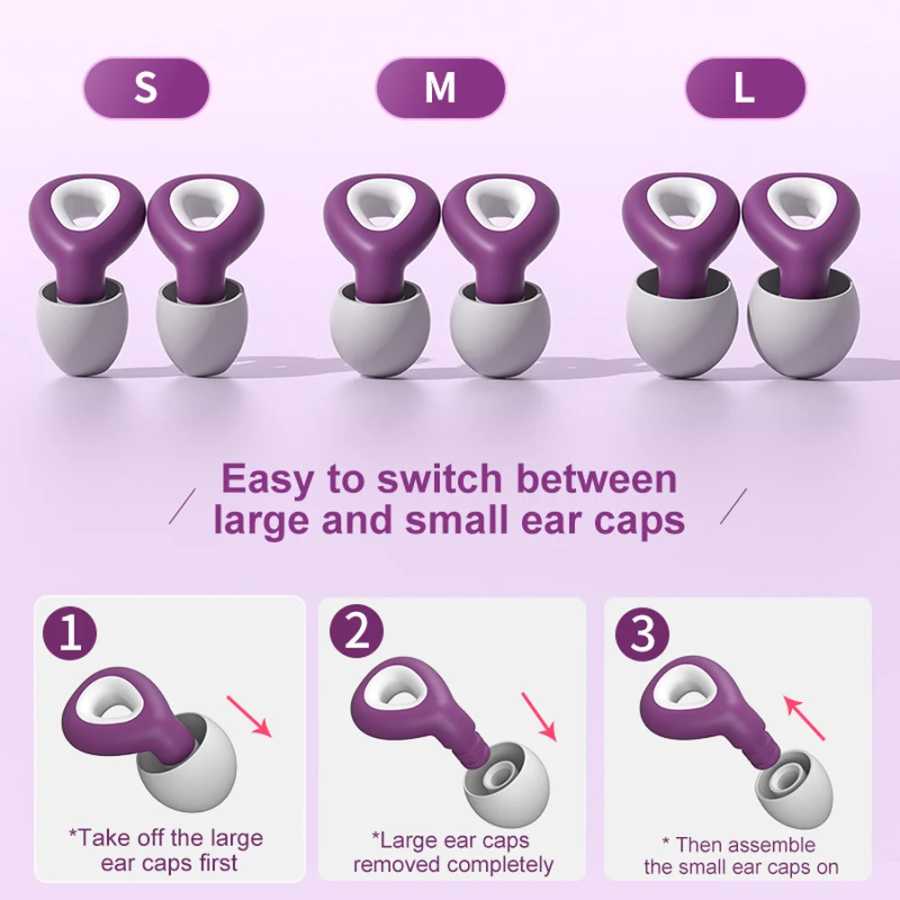 Фотография №5 товара 1 комплект беруш для сна Tapones Para Dormir с шумоподавлением,