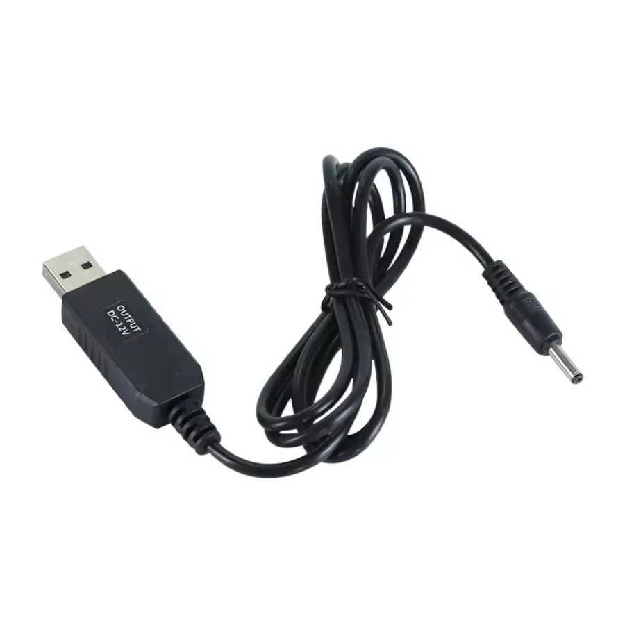Кабель-преобразователь USB 5В в 12В, повышающий напряжение, с разъемом DC 5.5*2.1мм, для Wi-Fi роутеров, модемов, мини-вентиляторов, повербанков Электронные аксессуары и принадлежности