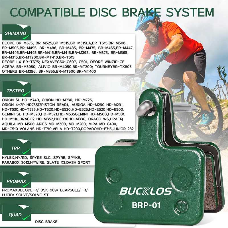 Фотография №1 товара BUCKLOS керамические Hydísic дисковые тормозные колодки для SHIMANO B01S B05S