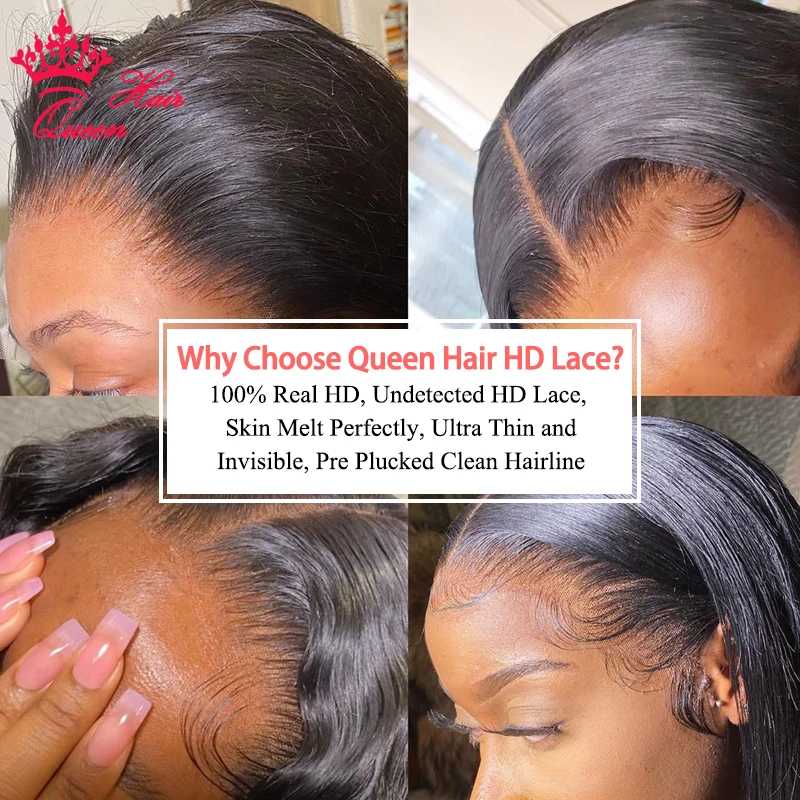 Фотография №1 товара Queen Hair Real HD Lace Wig Raw Human Hair 13x4