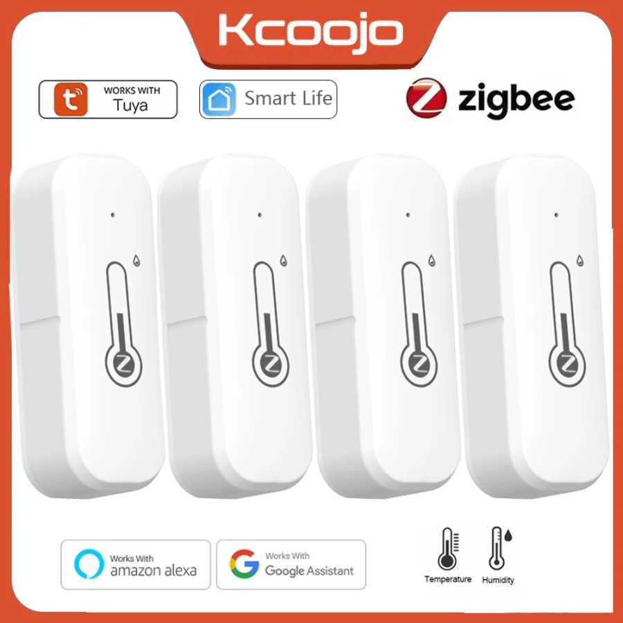 Датчик температуры и влажности Tuya Zigbee3.0, термометр, гигрометр, приложение, удаленная сигнализация, работает с Smart Life, Alexa Google Alice Системы умного дома
