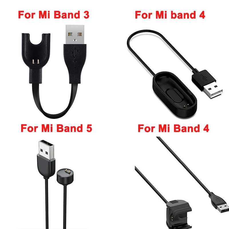 Зарядные устройства для Xiaomi Mi Band 3 4 2 для Mi Band 4 Замена зарядного устройства USB-адаптер для зарядки провода для Xiaomi MiBand 3 Smart Band Аксессуары и запчасти