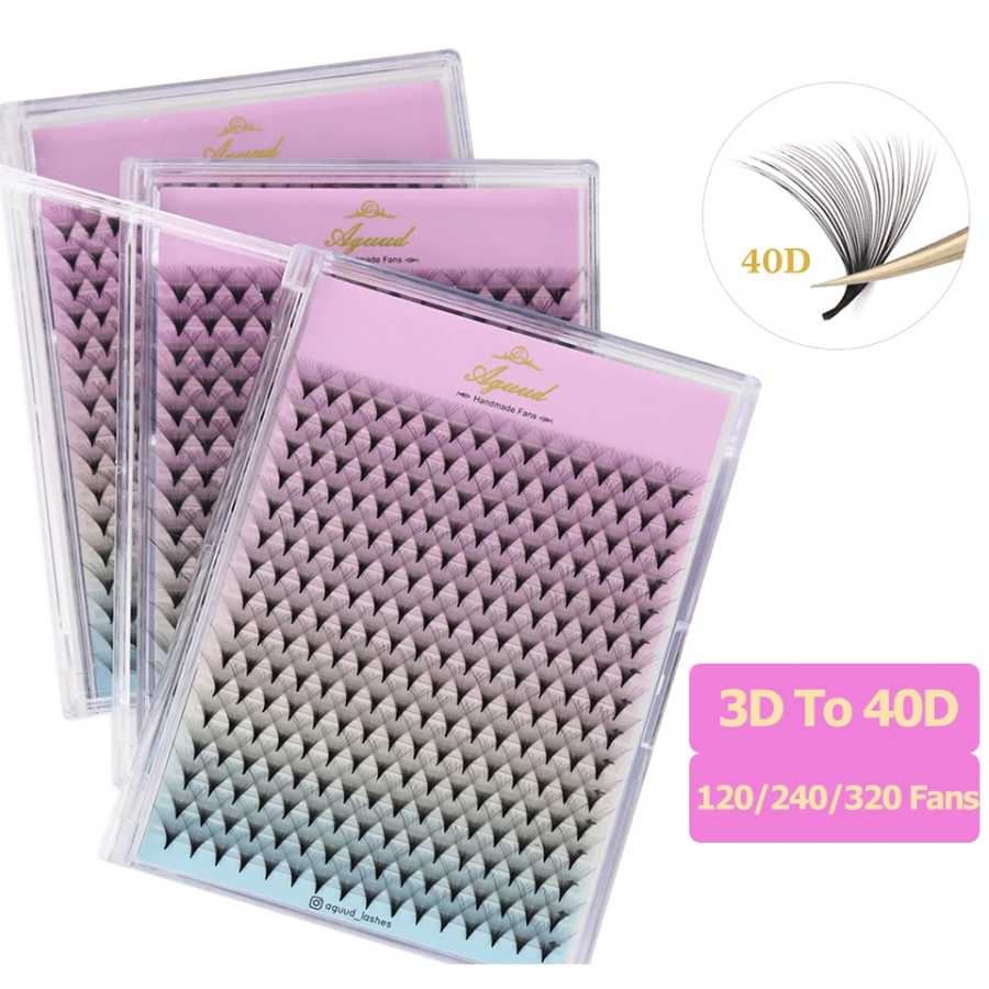 AGUUD готовые вееры для наращивания ресниц 3D 4D 5D 6D 8D 10D 12D отдельные ресницы готовые русские объемные веерные реснички для макияжа Косметика