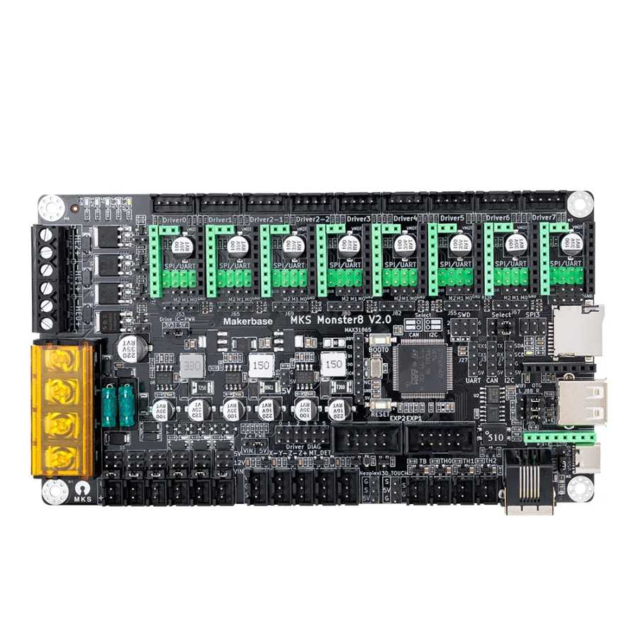 Фотография №5 товара Makerbase MKS Monster8 V2 32 бит 168 МГц F407 плата