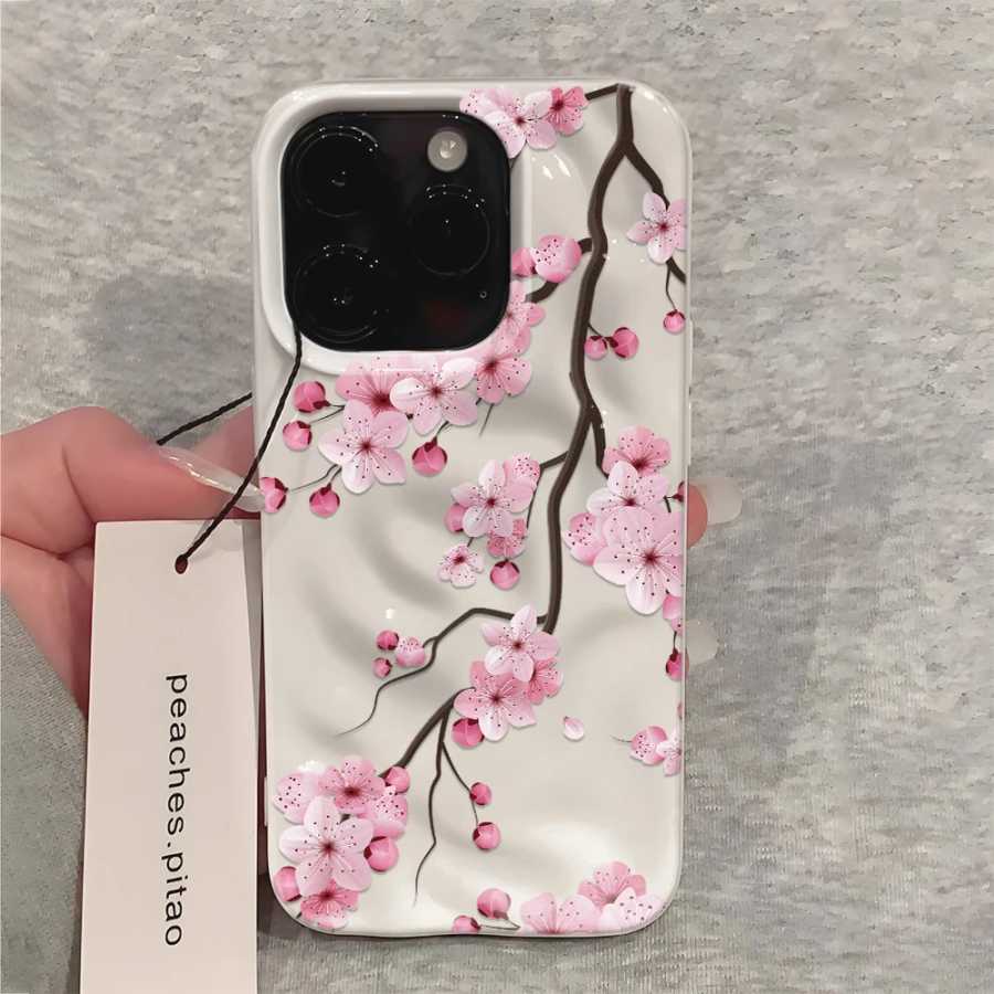 Фотография №2 товара Чехол для телефона с цветком сливы на ветвях для iPhone