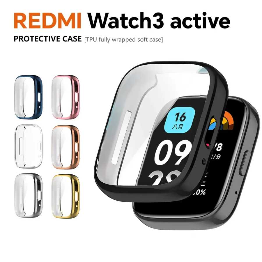 Фотография №4 товара Силиконовый ремешок + чехол для Xiaomi Redmi Watch 3, активный