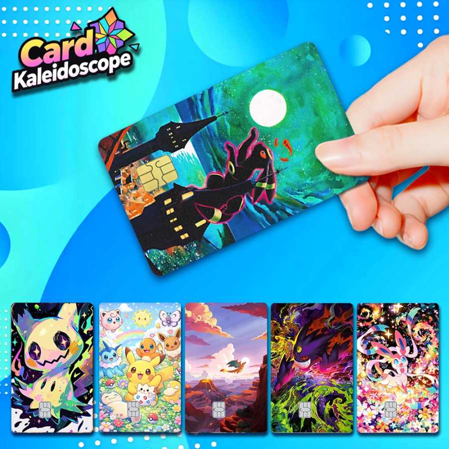 Наклейки-скины для кредитных карт Pocket Monsters: Чаризард и Генгар, матовые стикеры для VISA, JCB, Mastercard и других банковских карт с чипом. Товары АСГ
