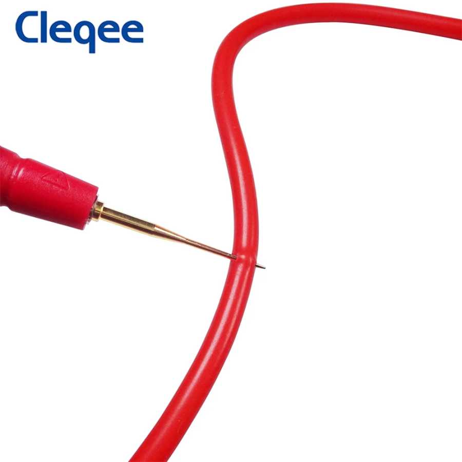Фотография №3 товара Cleqee P8003 Мультиметр-тестовый щуп со сменными позолоченными острыми иглами 1