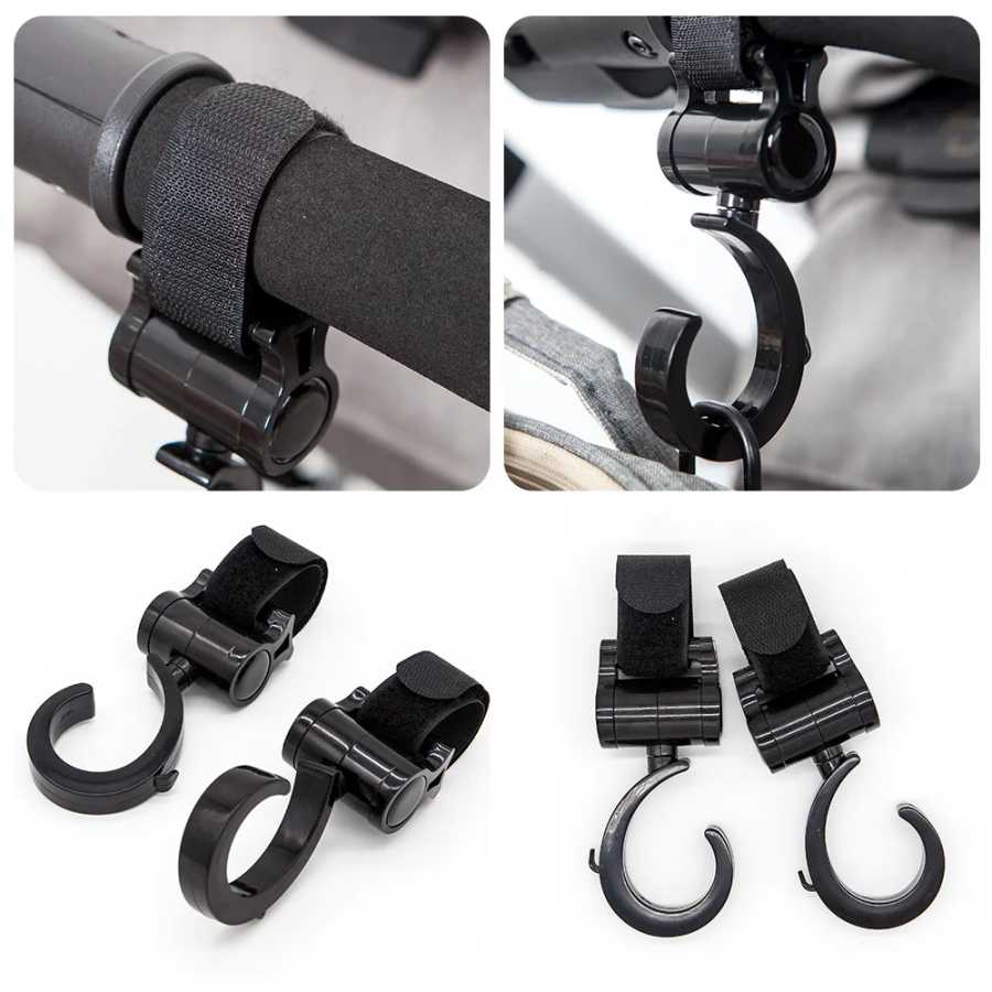 Фотография №4 товара 2 шт. крючки для детской коляски, многофункциональные аксессуары для детской