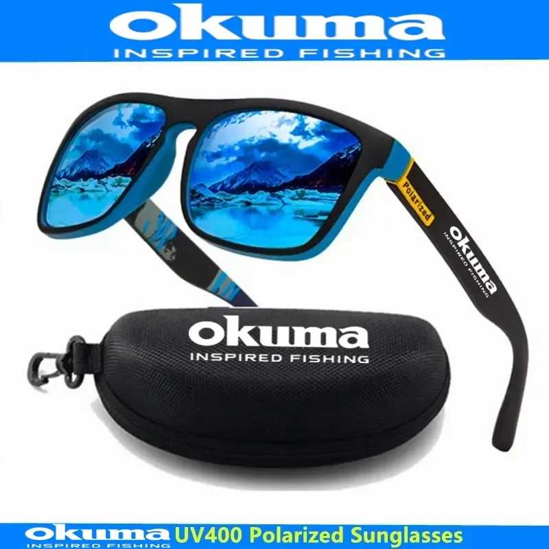 Поляризованные солнцезащитные очки Okuma UV400 для мужчин и женщин, для охоты, рыбалки, езды на велосипеде, солнцезащитные очки, дополнительный футляр в комплекте Для рыбалки