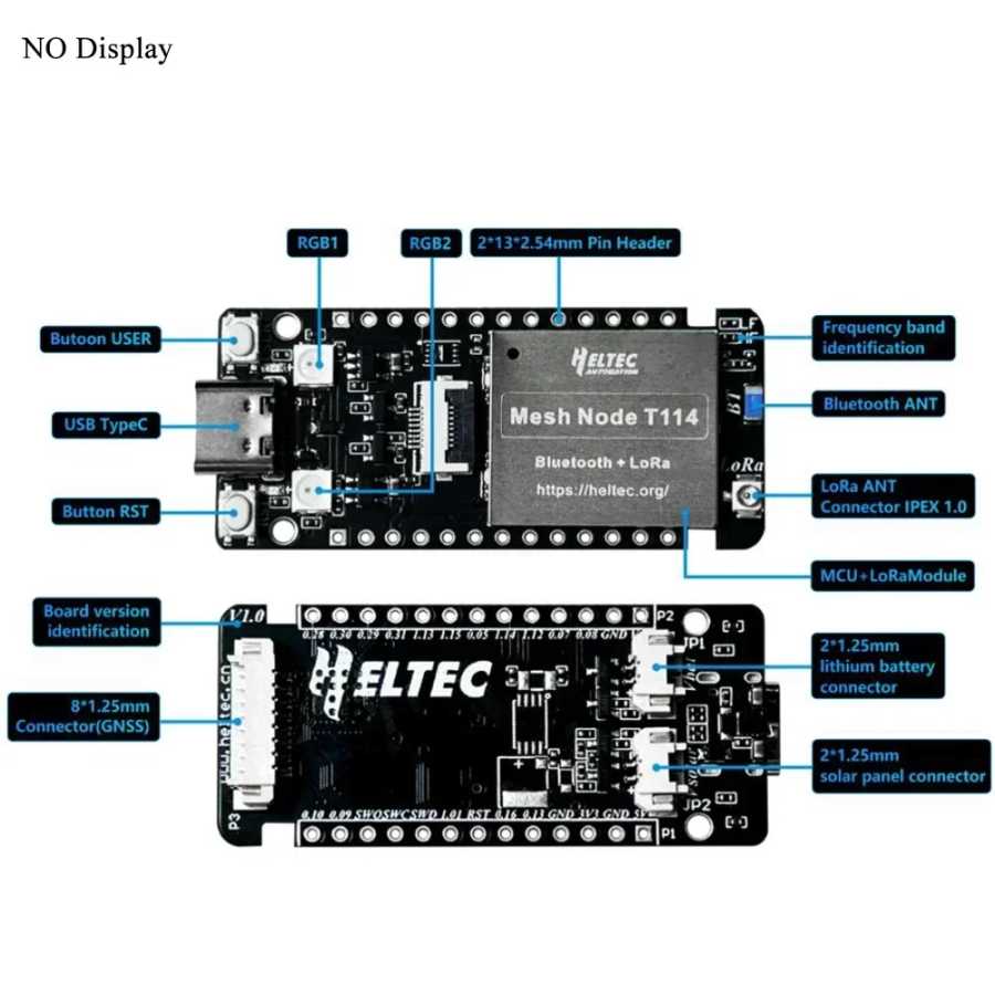 Фотография №3 товара Heltec Mesh Node T114 LoRa + BLE 868 МГц 915