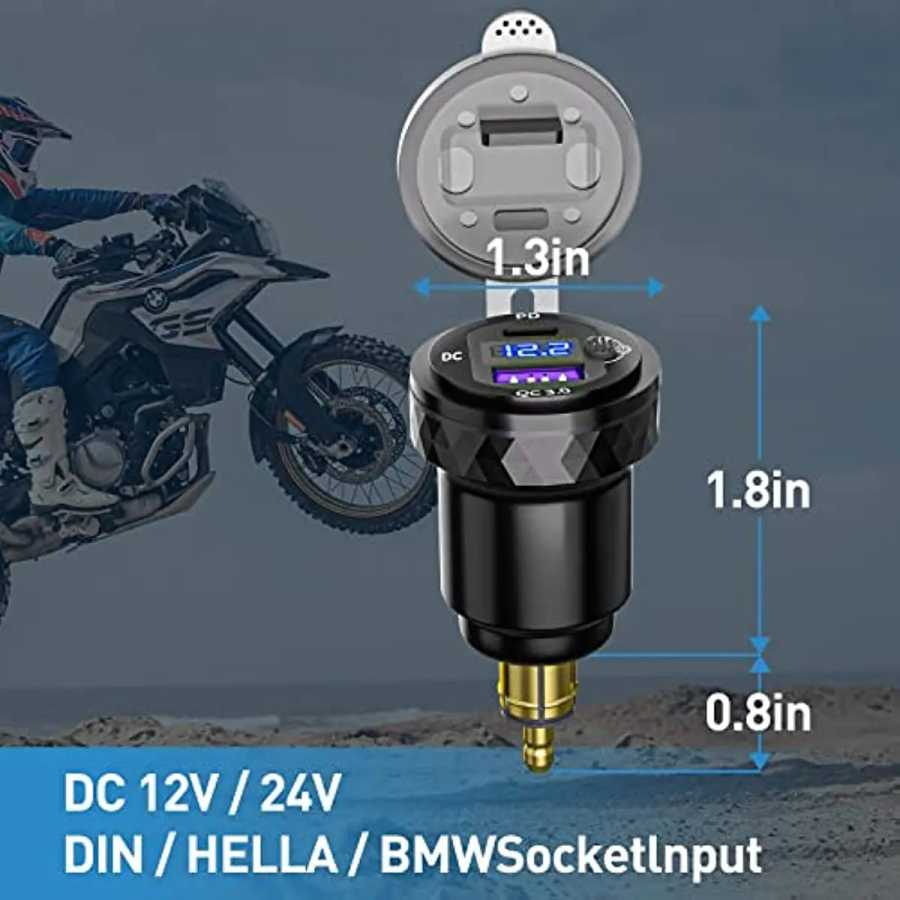 Фотография №5 товара DIN Hella Plug to USB C PD 3.0 QC 3.0