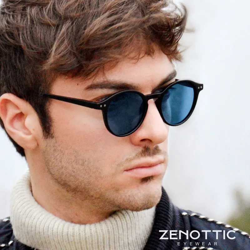 Солнцезащитные очки ZENOTTIC (размер S) в ретро-стиле, круглые, поляризованные, 2026 2025, для мужчин и женщин, винтажные, маленькие, круглые, с защитой UV400 Очки и аксессуары