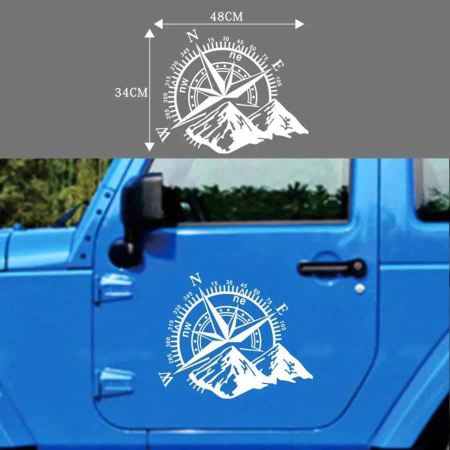 Фотография №3 товара Jpct декоративная 4x4 компас навигационная горная наклейка для внедорожников, багажника,