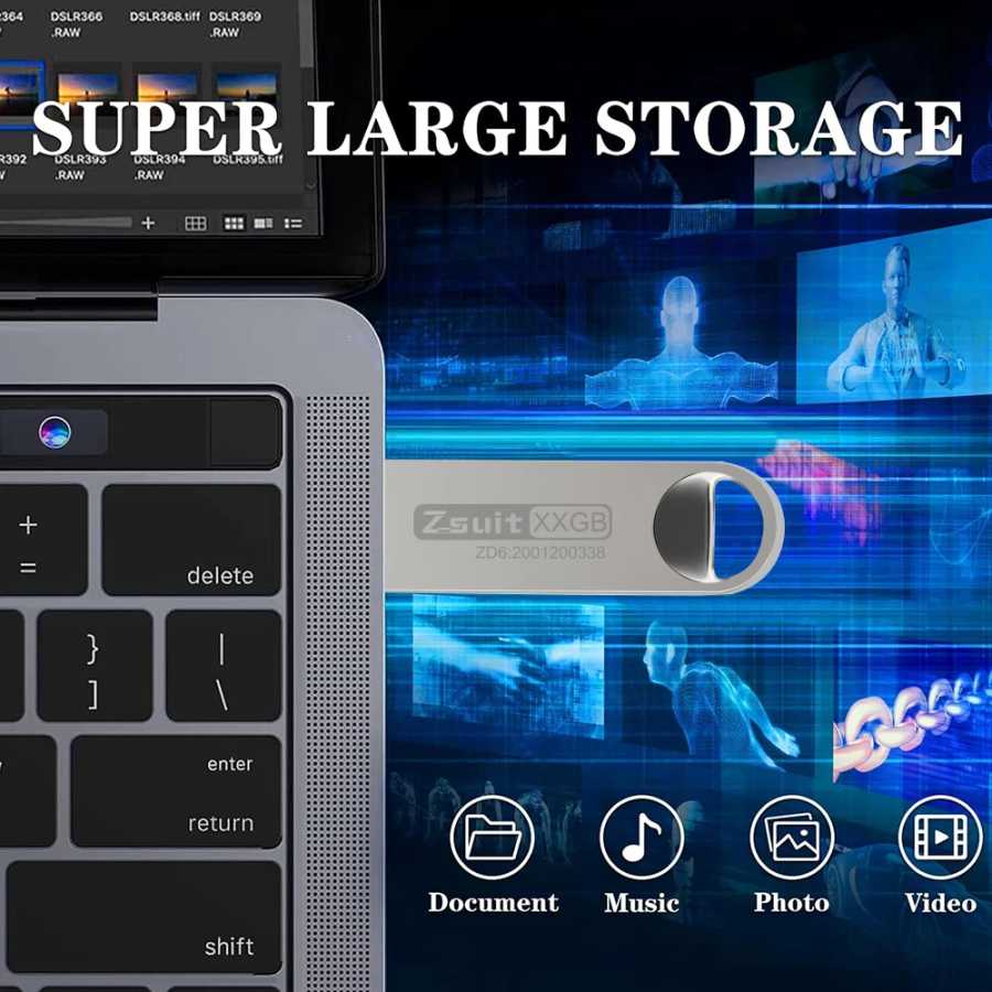 Фотография №1 товара USB-флеш-накопитель ZSUIT металлический водонепроницаемый объемом 4 ГБ, 8 ГБ, 16