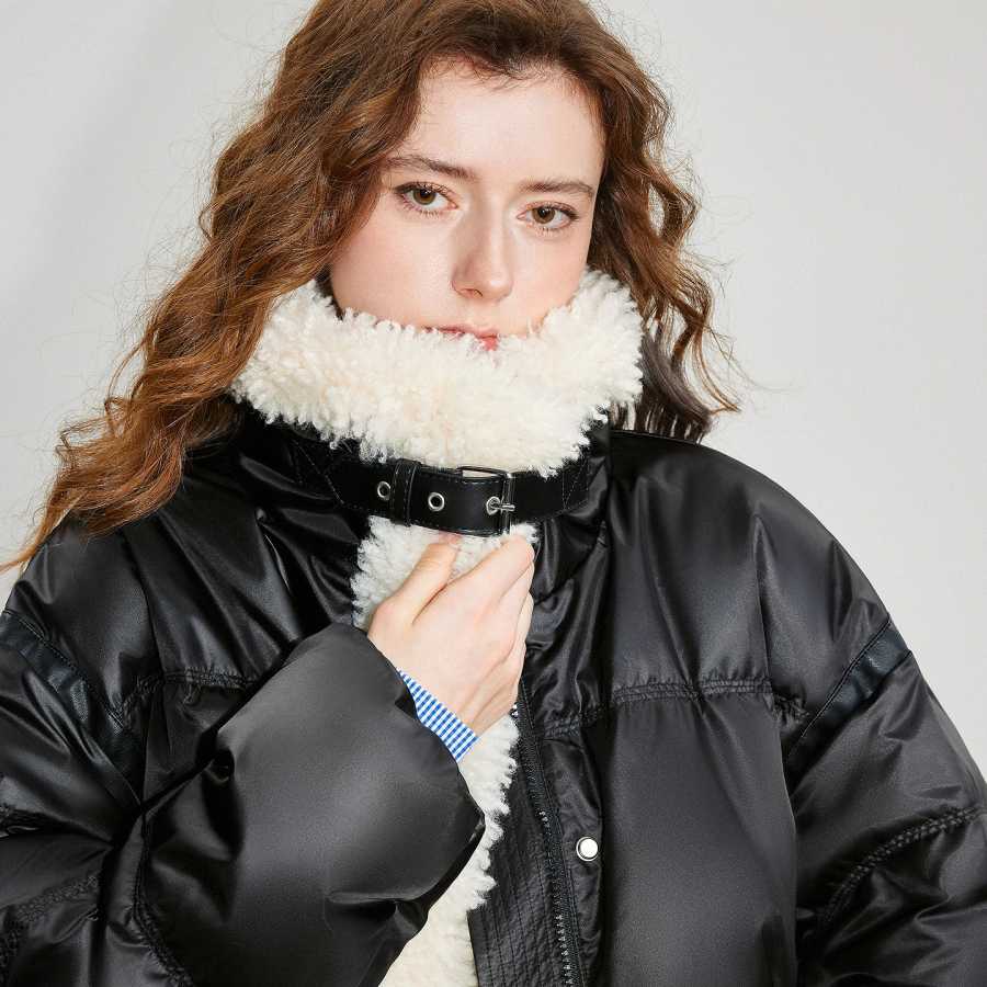 Фотография №4 товара TOYOUTH женская куртка на 90% белом утином пуху, новинка зимы
