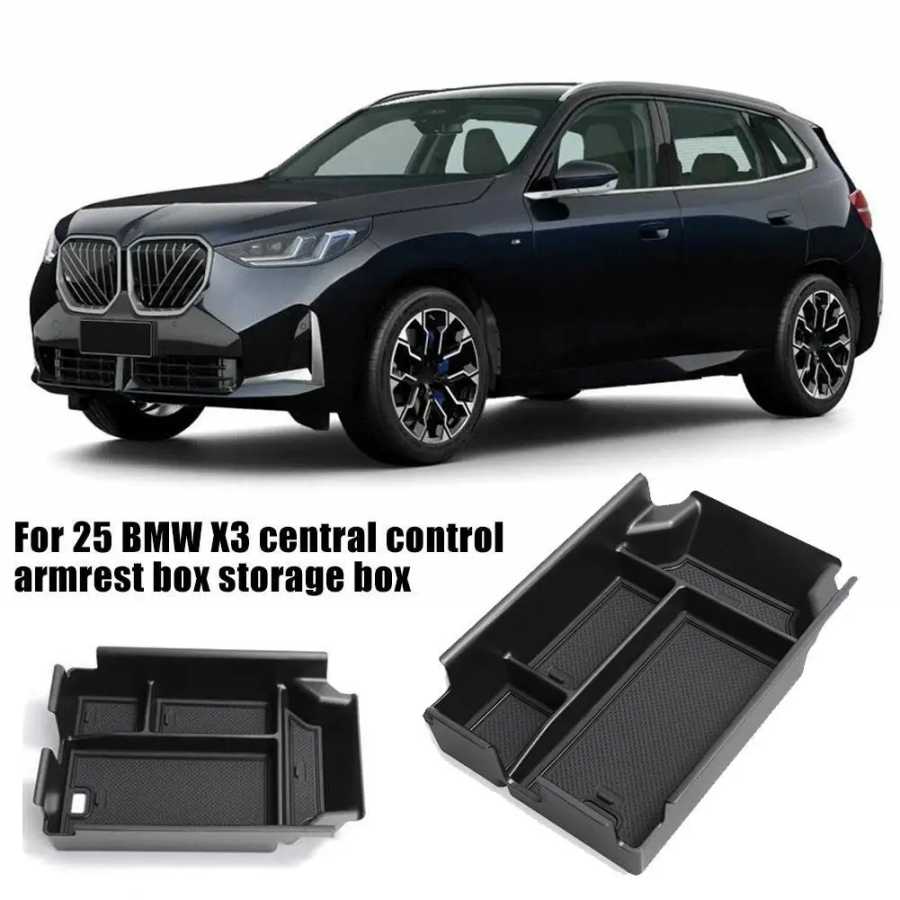 Органайзер на центральной консоли для BMW X3 G45 2021, подлокотник центральной консоли, ящик для хранения, противоскользящий коврик, аксессуары для салона автомобиля 