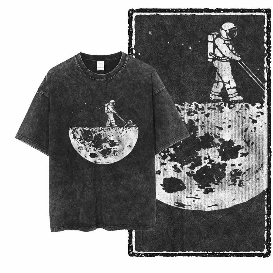 Фотография №3 товара SA ASTRONAUT SPACE THEMES Хлопковая футболка унисекс с принтом Acid
