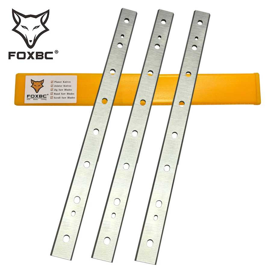 FOXBC 333 мм строгальные ножи из быстрорежущей стали, замена для DeWalt DW735 DW735X, 13-дюймовые строгальные лезвия DW7352 для резки древесины Деревообрабатывающее оборудование и аксессуары