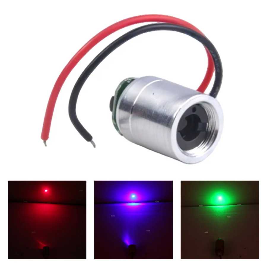 Лазерный модуль RGB диаметром 12x15 мм, 5В, красный-100мВт, зеленый-50мВт, синий-100мВт, для газонных светильников, проекторов звездного неба, лазерных уровней и комплектующих Аксессуары для освещения