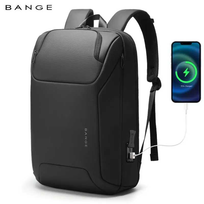 Рюкзак Bange мужской для ноутбука с USB-портом, многофункциональная Водонепроницаемая Вместительная дорожная сумка, повседневный деловой ранец для работы Рюкзак