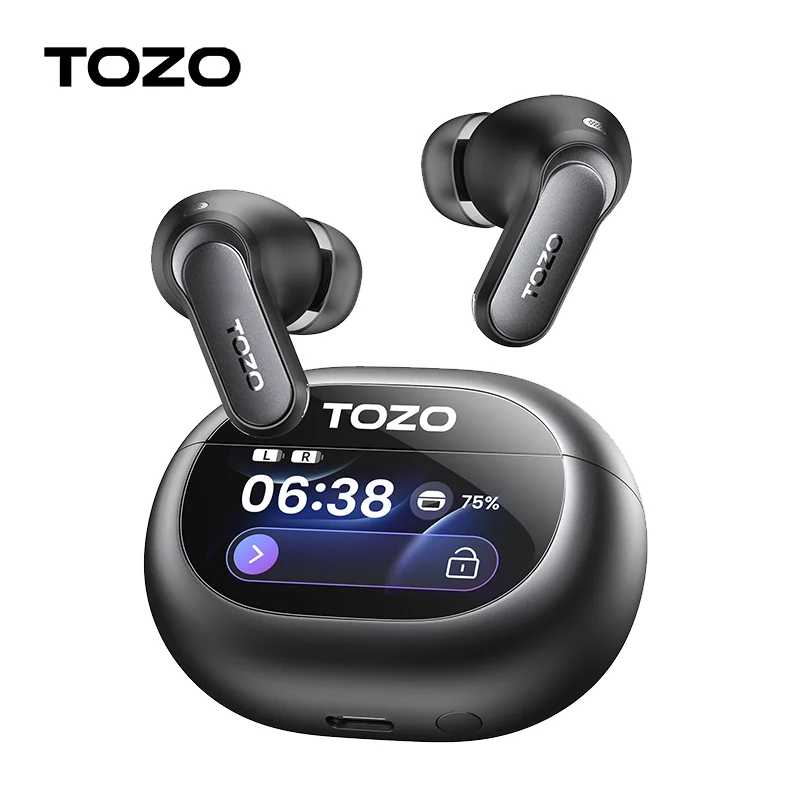 Наушники TOZO NC20 Pro Hi-Res с сенсорным управлением, беспроводные Bluetooth-гарнитуры с поддержкой LDAC, глубокие басы, захватывающий Hi-Fi звук Портативное аудио и видео