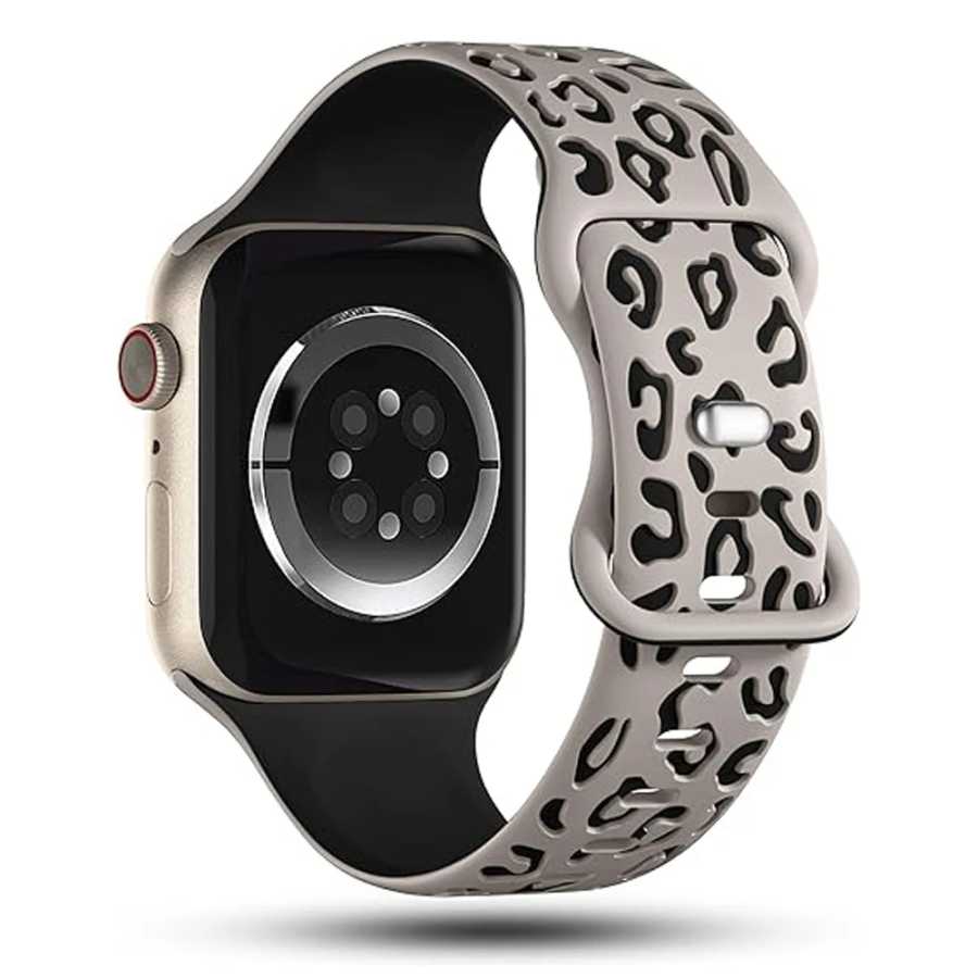 Фотография №1 товара Ремешок с гравировкой для Apple Watch, силиконовый браслет Correa, 45