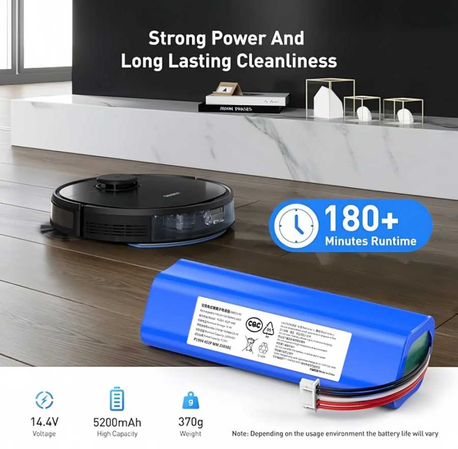 Фотография №3 товара Новый сменный аккумулятор 14,4 В для робота-пылесоса ECOVACS Deebot Ozmo