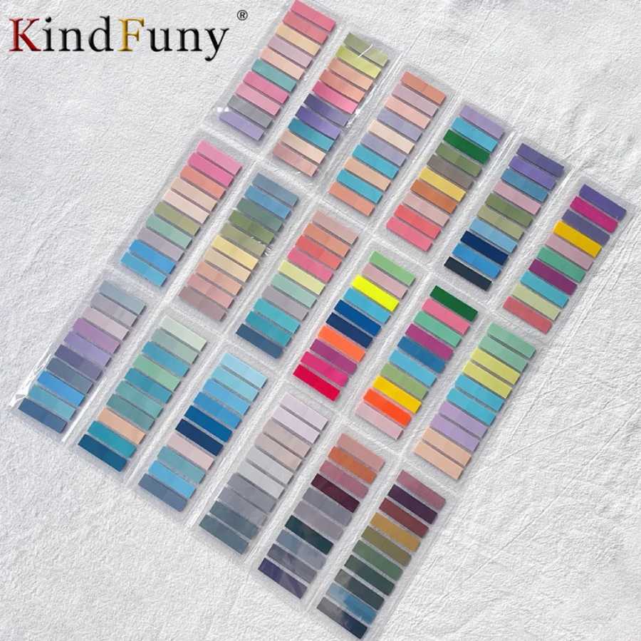 Набор KindFuny, прозрачная липкая заметка, самоклеящийся книжный маркер, аннотация, книга для чтения, прозрачная вкладка, милые канцелярские принадлежности Kawaii Блокноты и записные книжки
